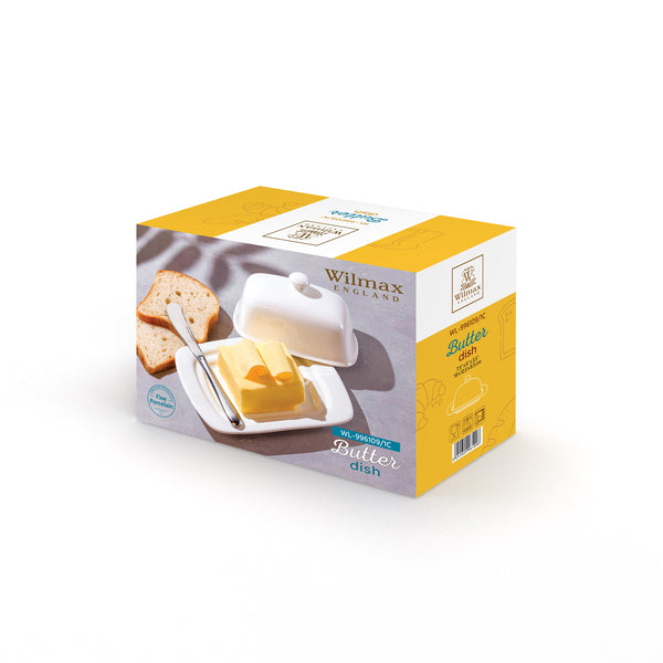 BUTTER DISH 7.5X5X3.5|19X12.5X8.5CM IN COLOUR WL-996109/1C