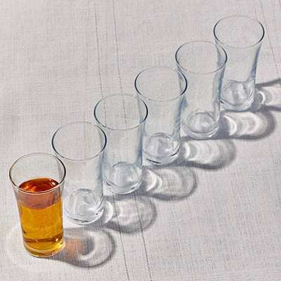 WITH GLASS SET - 6 PIECE (NO:05)Elevate your beverage experience with the elegant Glass Set. This collection features gracefully curved glasses, perfect for serving tea, cocktails, or other beveragGlass