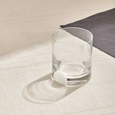 DOT Whiskey Glass - Opal with spinning base, premium design.