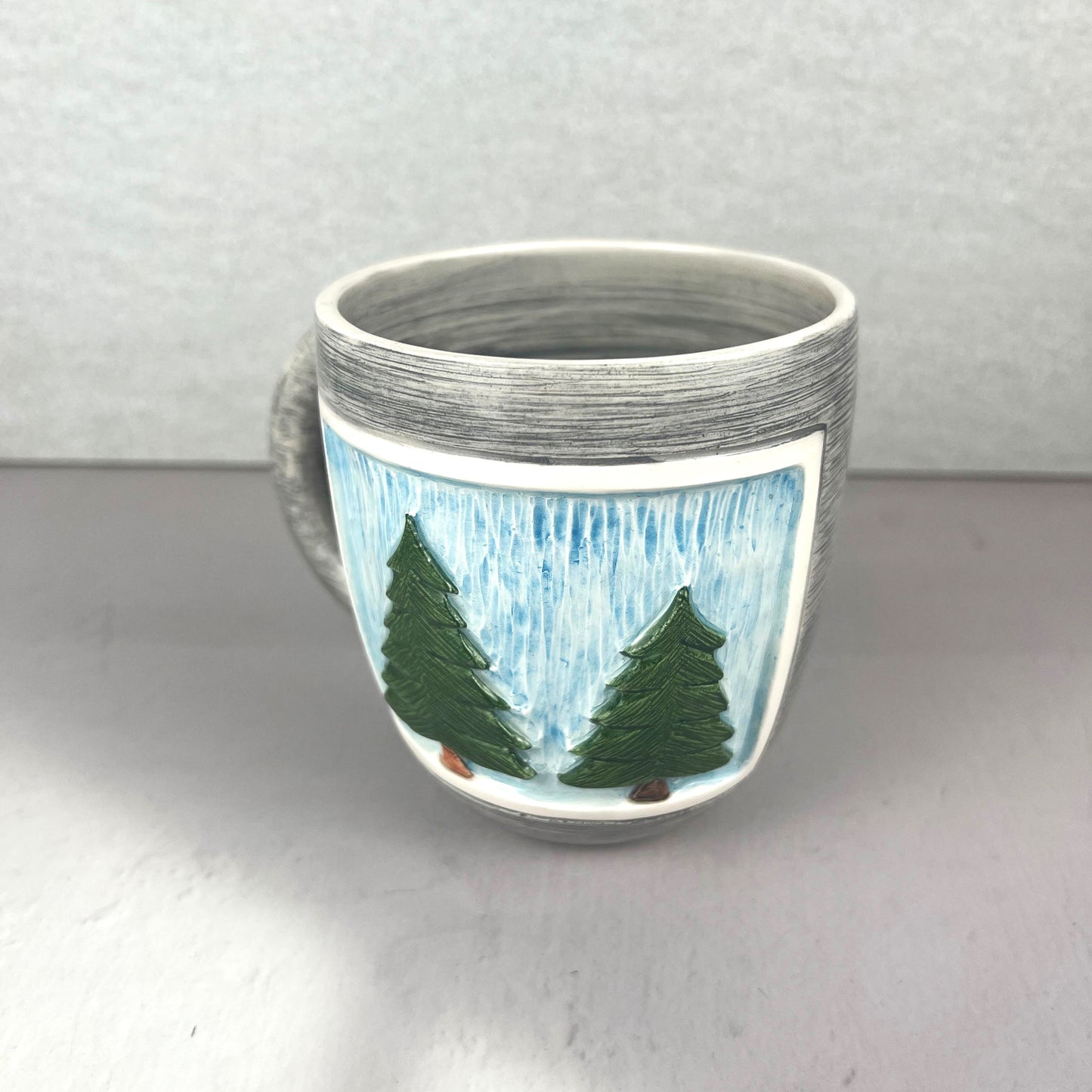 PAIN CORN ANIMATION HANDMADE CERAMIC MUG