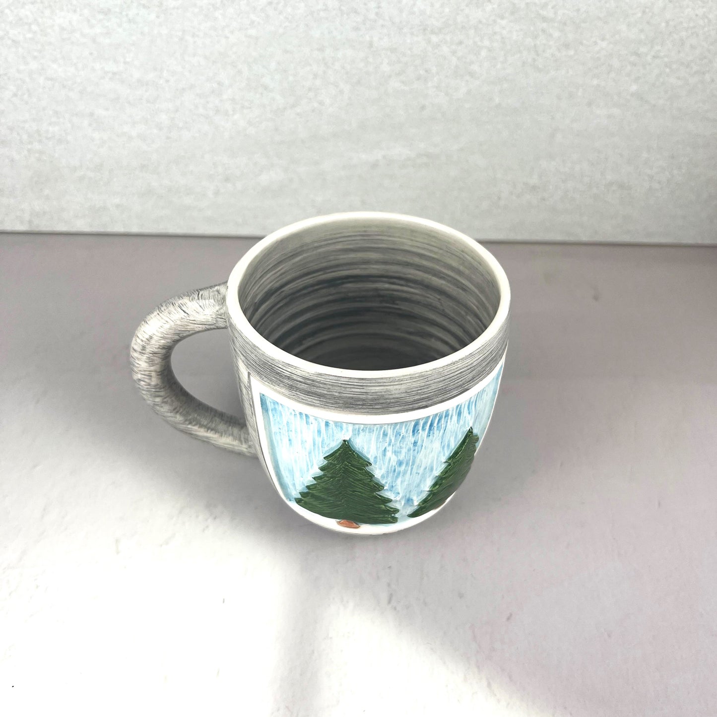 PAIN CORN ANIMATION HANDMADE CERAMIC MUG