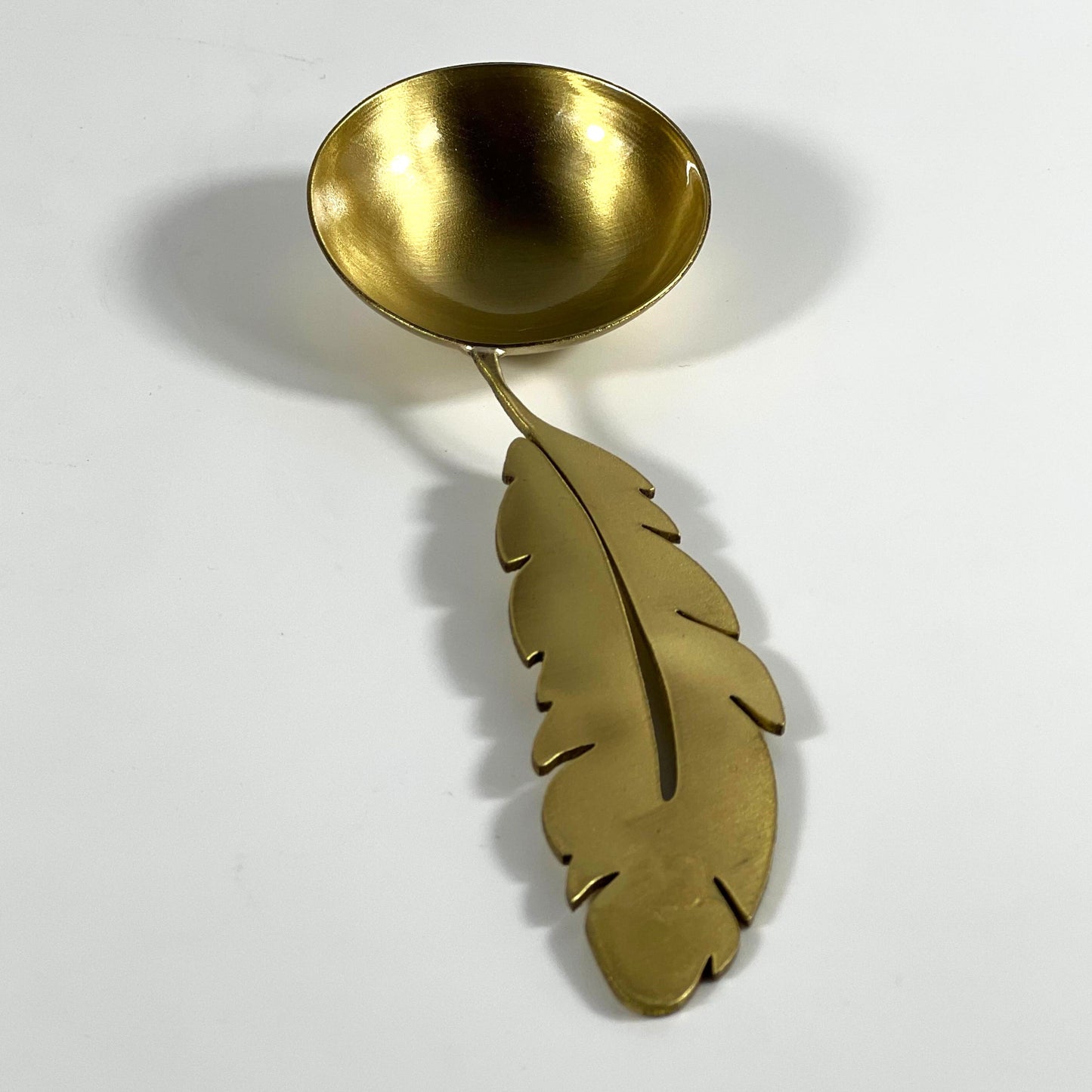 MINI FEATHER BRASS SPOON