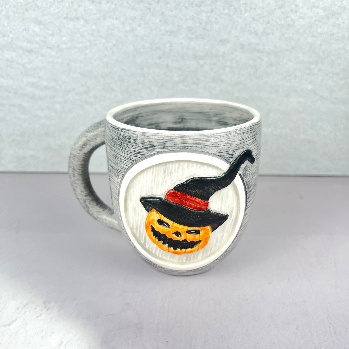 PUMPKIN ANIMATION HANDMADE CERAMIC MUG