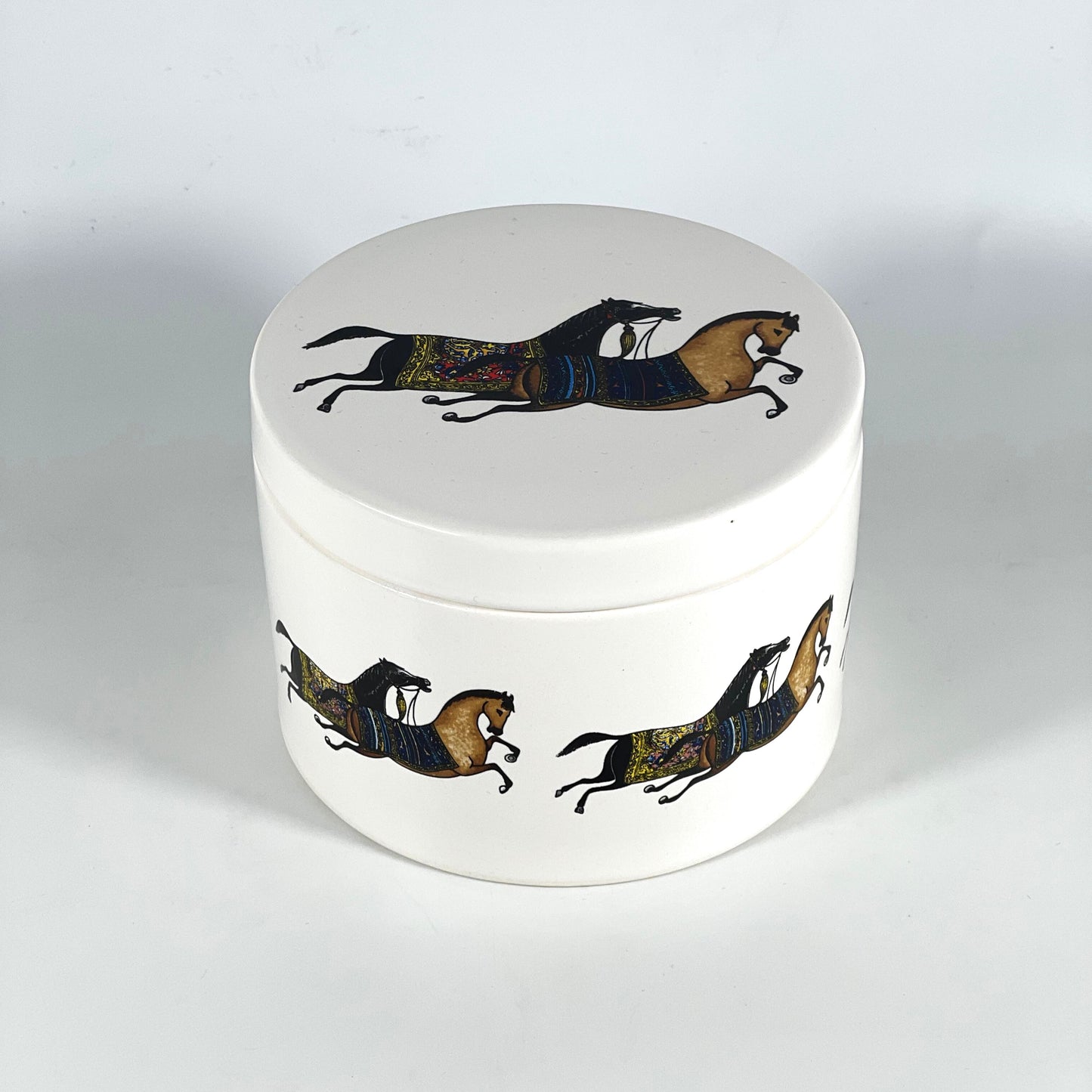 GOLD PLATED HORSE CANISTER