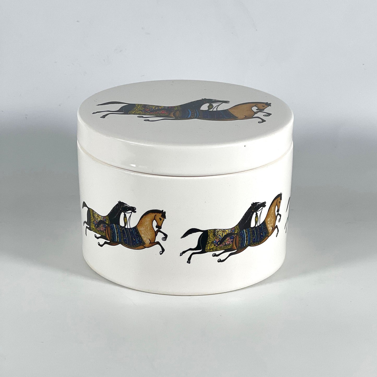 GOLD PLATED HORSE CANISTER