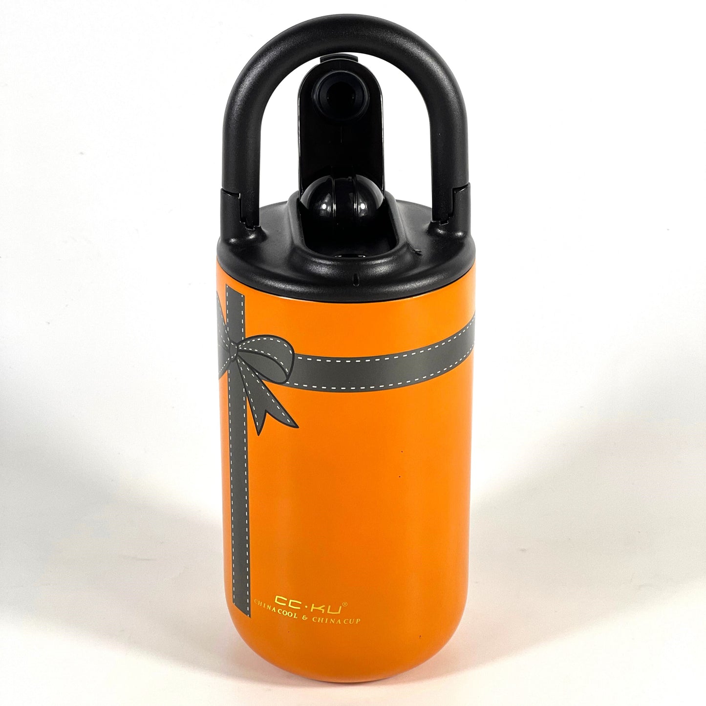 VACUUM FLASK, 400ML STAINLESS STEEL/ORANGE
