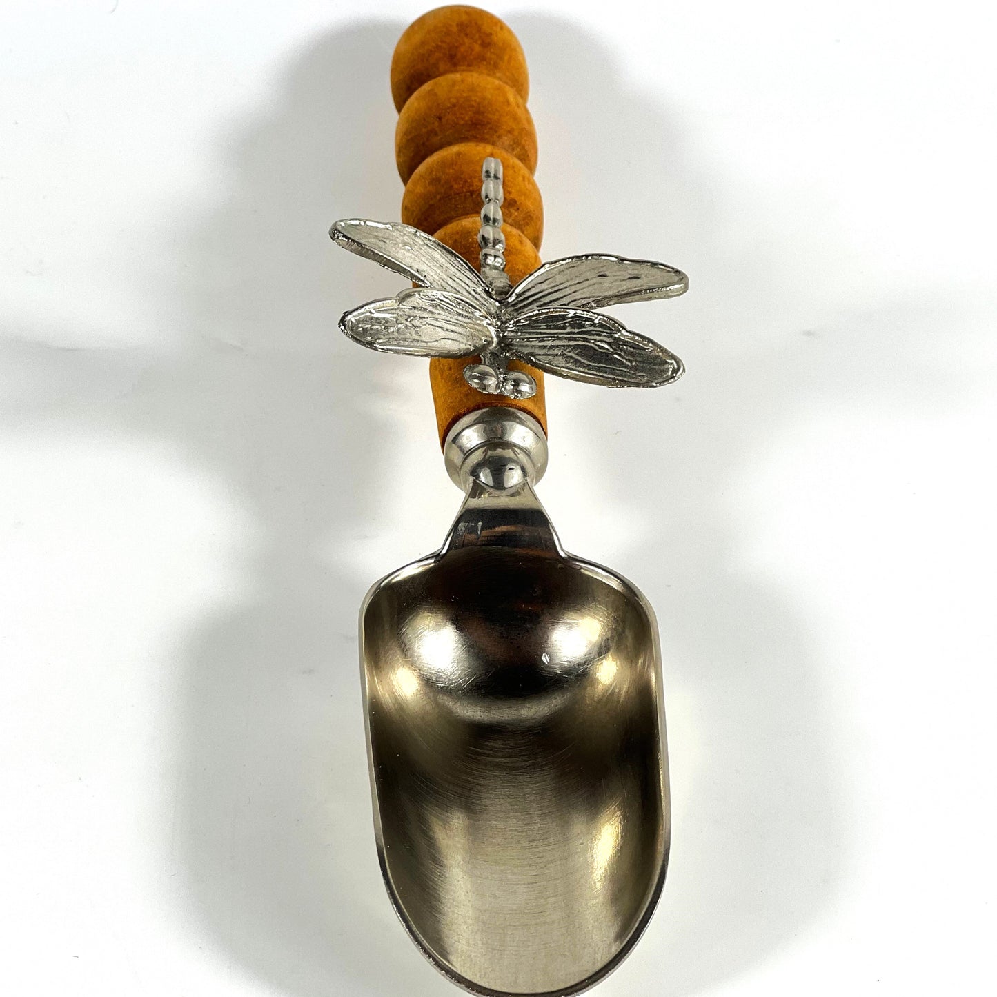 BRASS SPOON WOODEN HANDLE