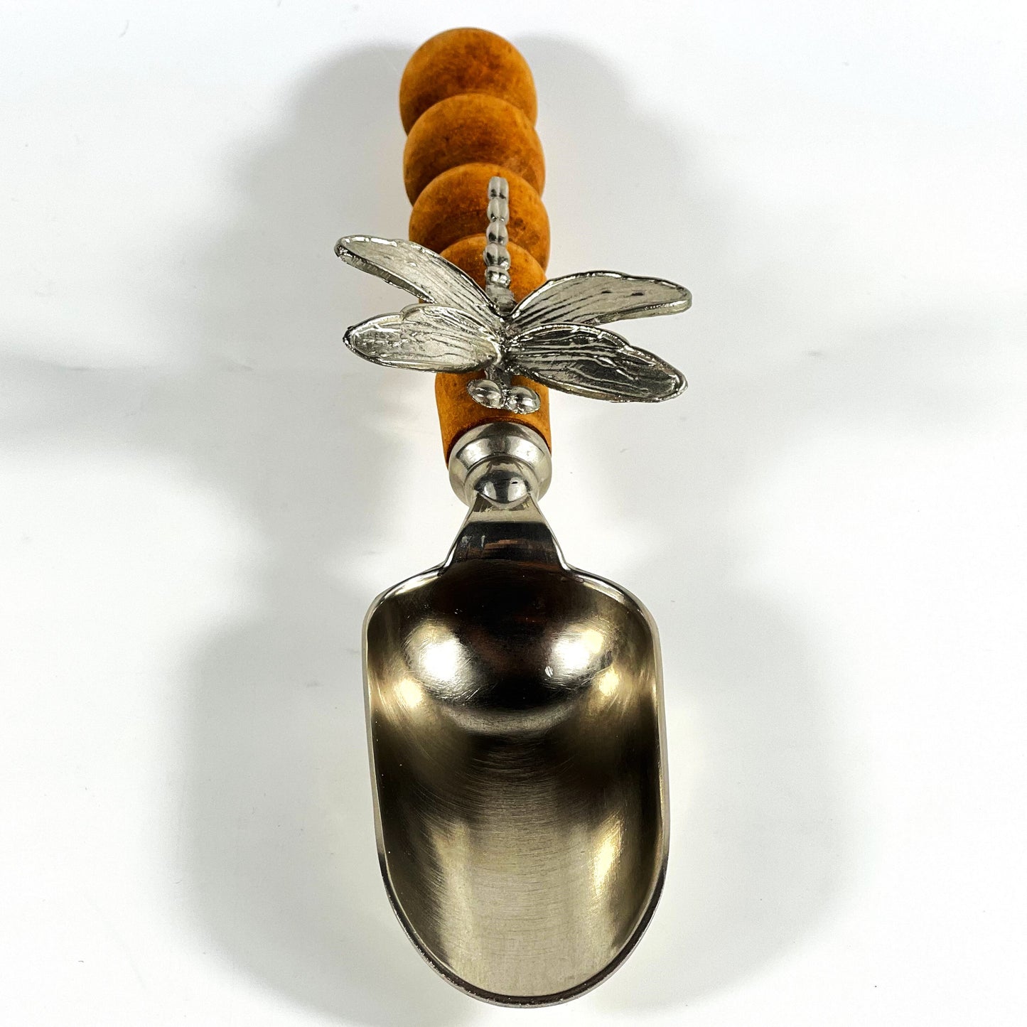 BRASS SPOON WOODEN HANDLE