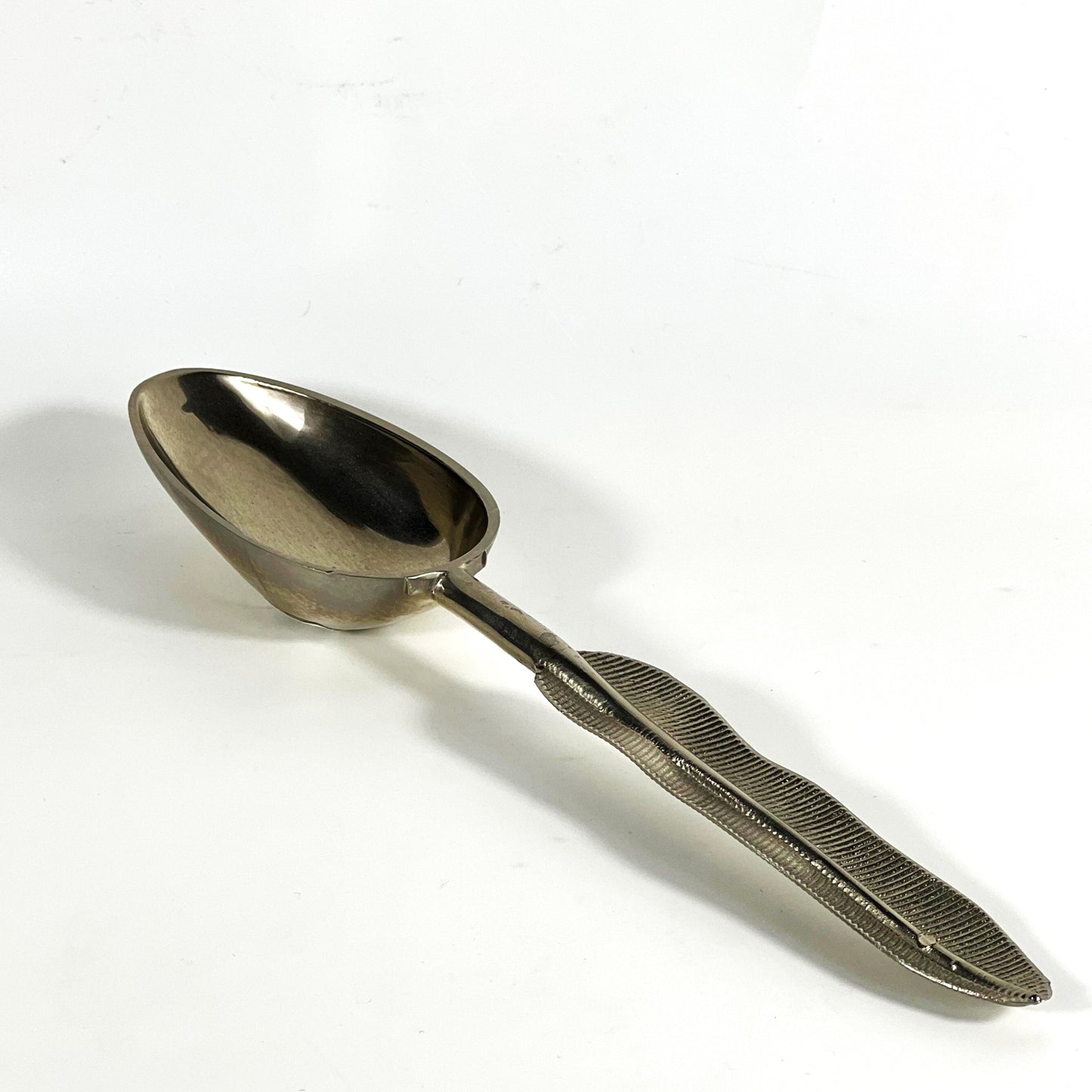 FEATHER BRASS SPOON