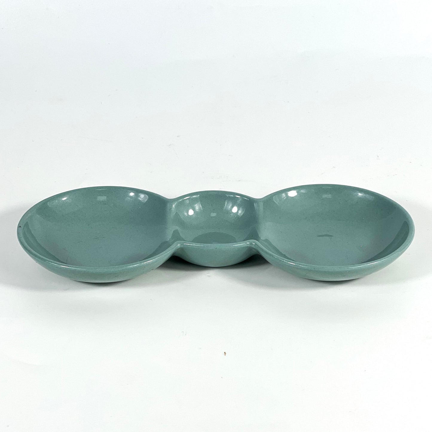 GREEN THREE-COMPARTMENT PLATE