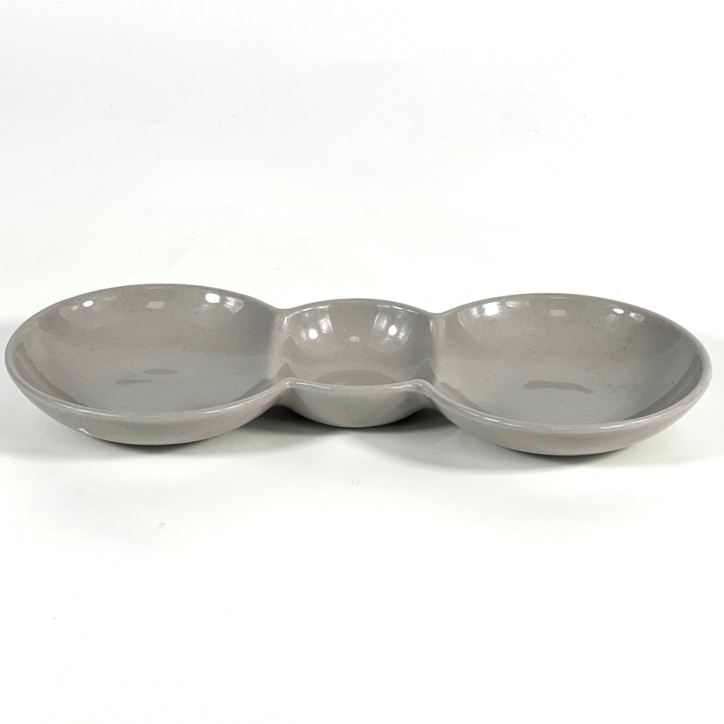 GREY THREE-COMPARTMENT PLATE