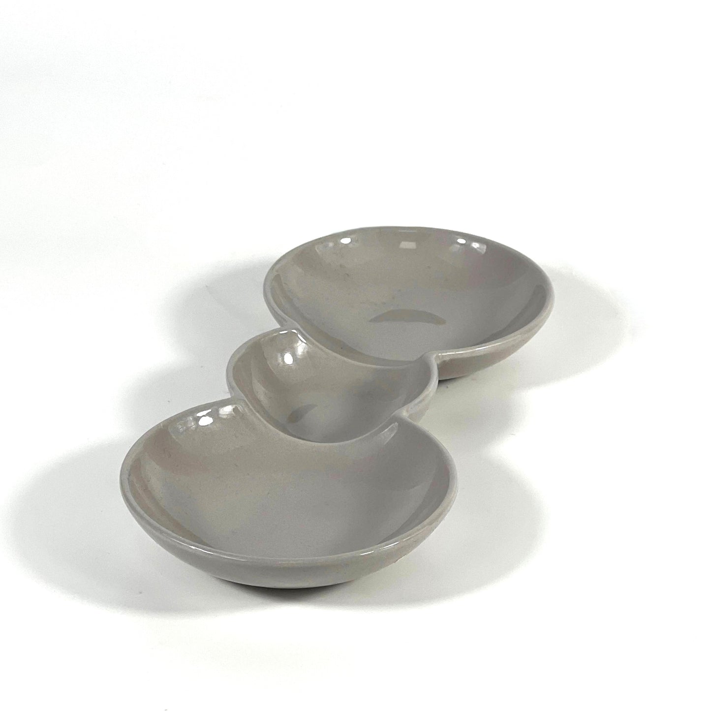 GREY THREE-COMPARTMENT PLATE