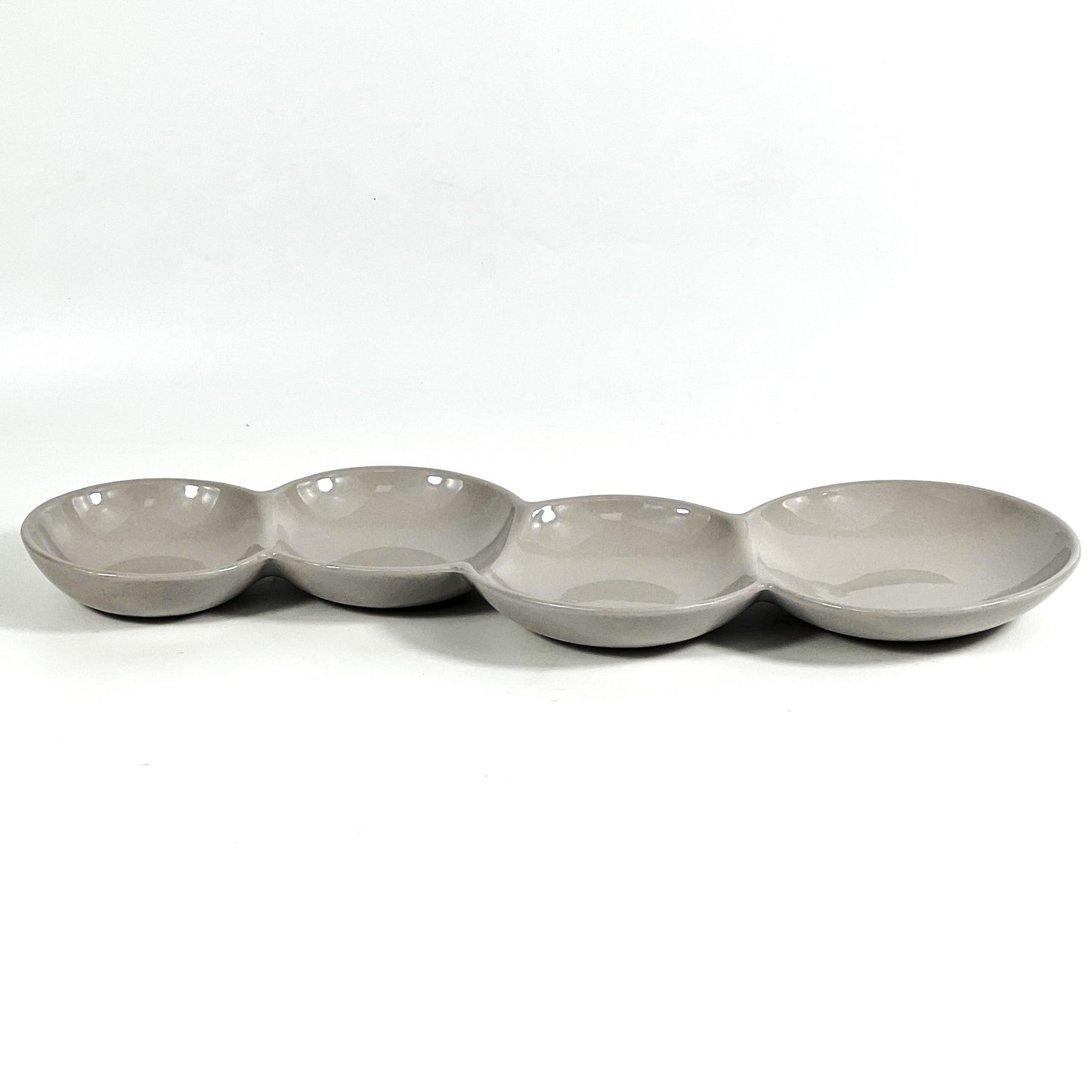 GREY FOUR-COMPARTMENT PLATE