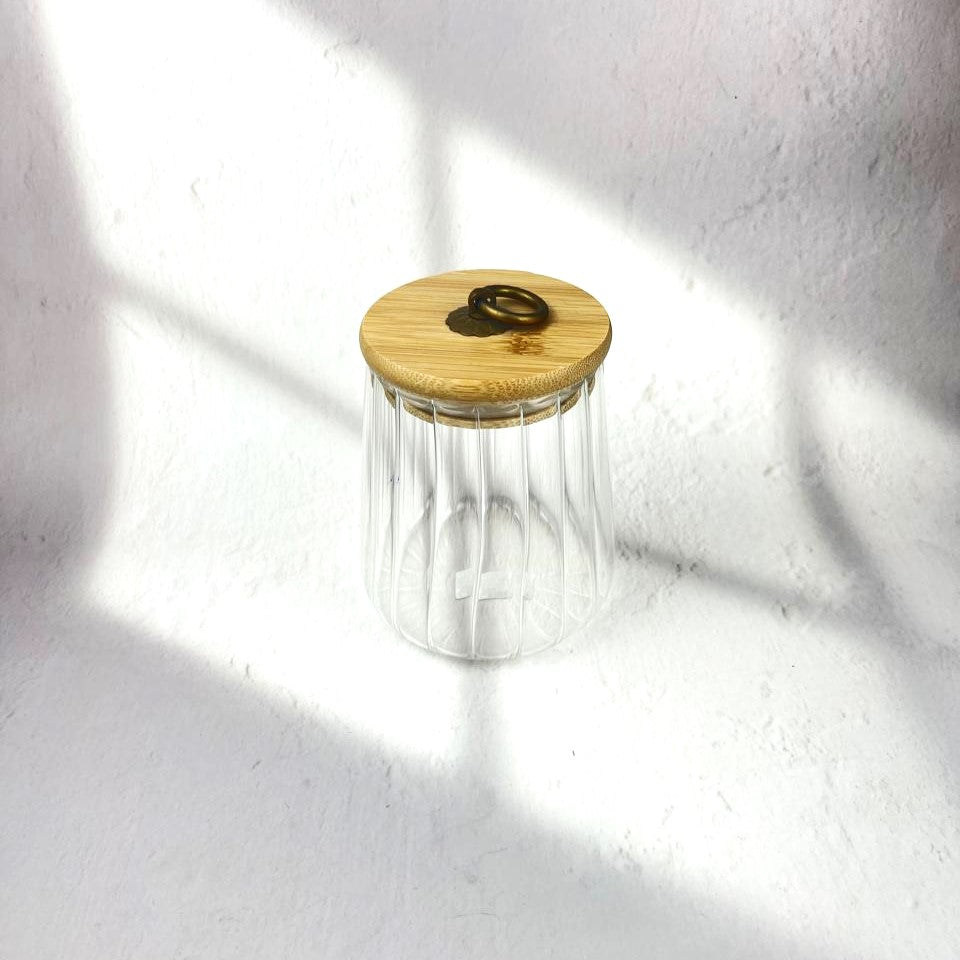 JAPANESE STYLE SEALED GLASS SET OF 2
