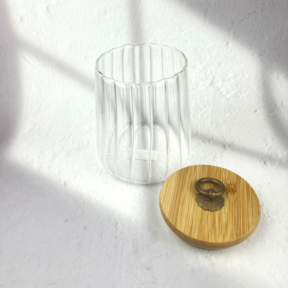 JAPANESE STYLE SEALED GLASS SET OF 2
