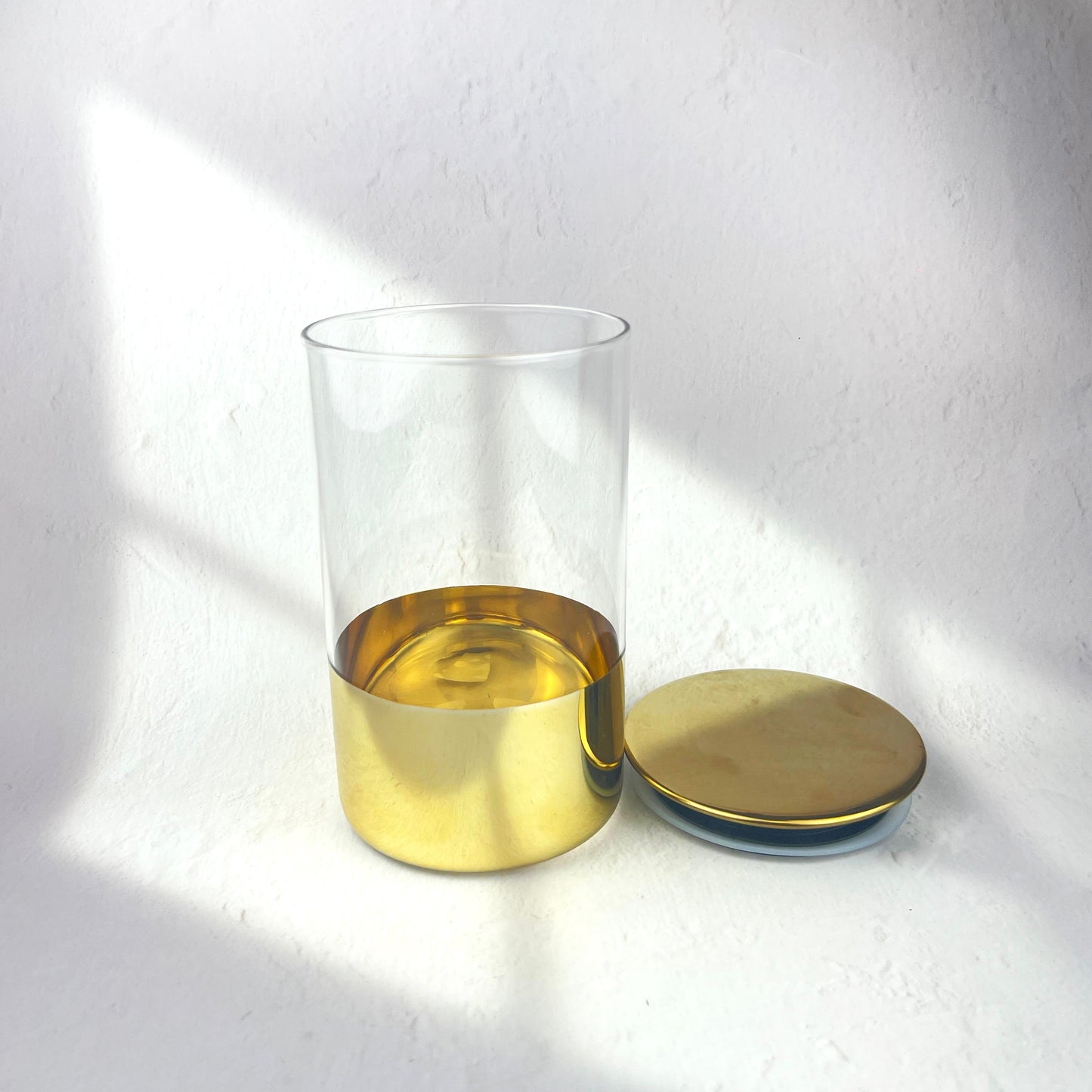 GOLDEN GLASS SEALED STORAGE 16.5CM*10CM