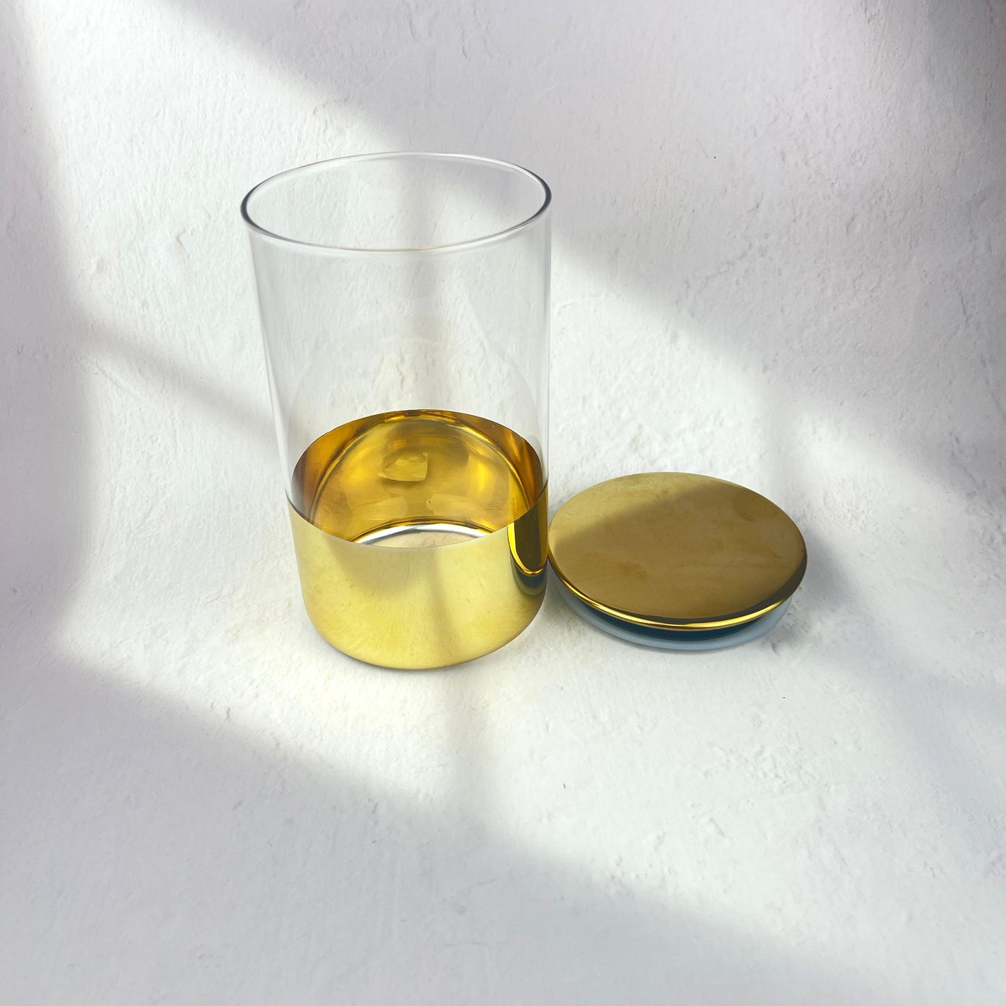 GOLDEN GLASS SEALED STORAGE 16.5CM*10CM