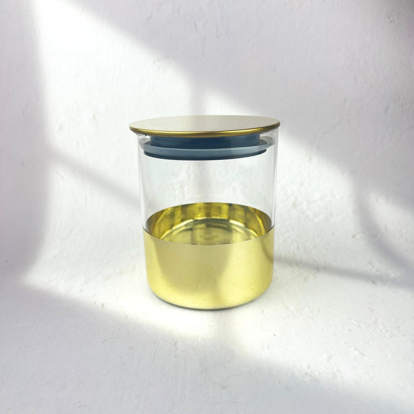 GOLDEN GLASS SEALED STORAGE 11CM*10CM