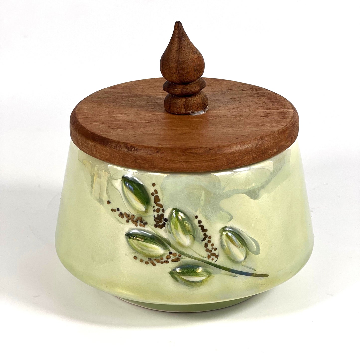 GOLDEN LEAF CANDY JAR