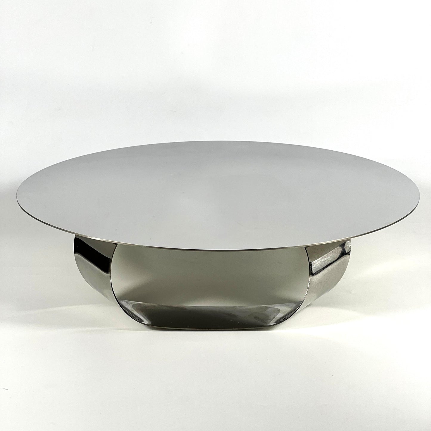 MODERN STAINLESS STEEL SILVER MIRROR SERVING TRAY