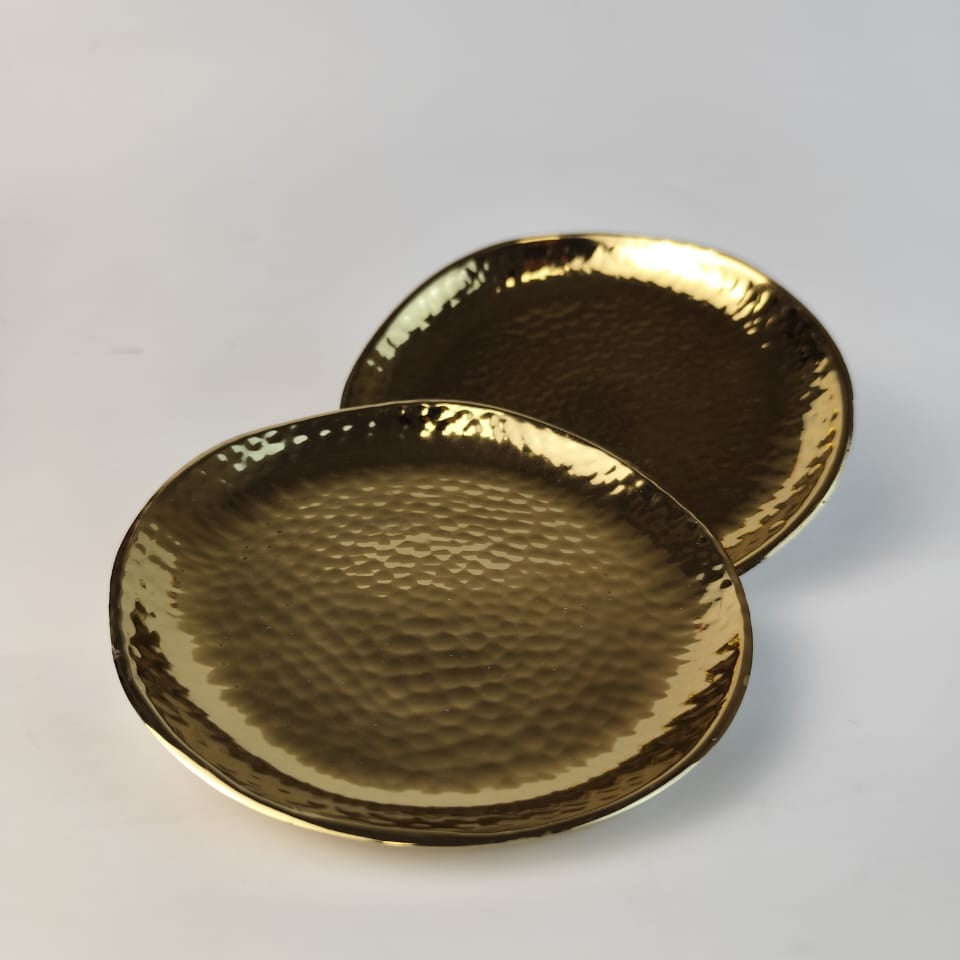 GOLDEN ROUND PLATE