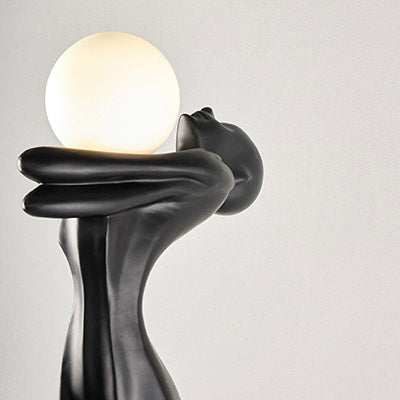 Self Improvement Sculptural Floor Lamp - BlackElevate your home decor with this stunning sculptural floor lamp, a blend of art and functionality. Made from premium-quality fibre, this sleek, matte black abstractFloor Lamp