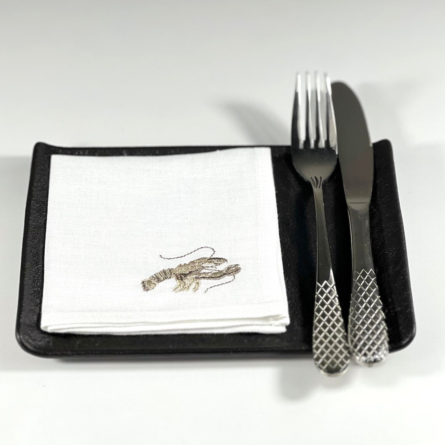 LOBSTER COCKTAIL NAPKIN WHITE BEIGE/SET