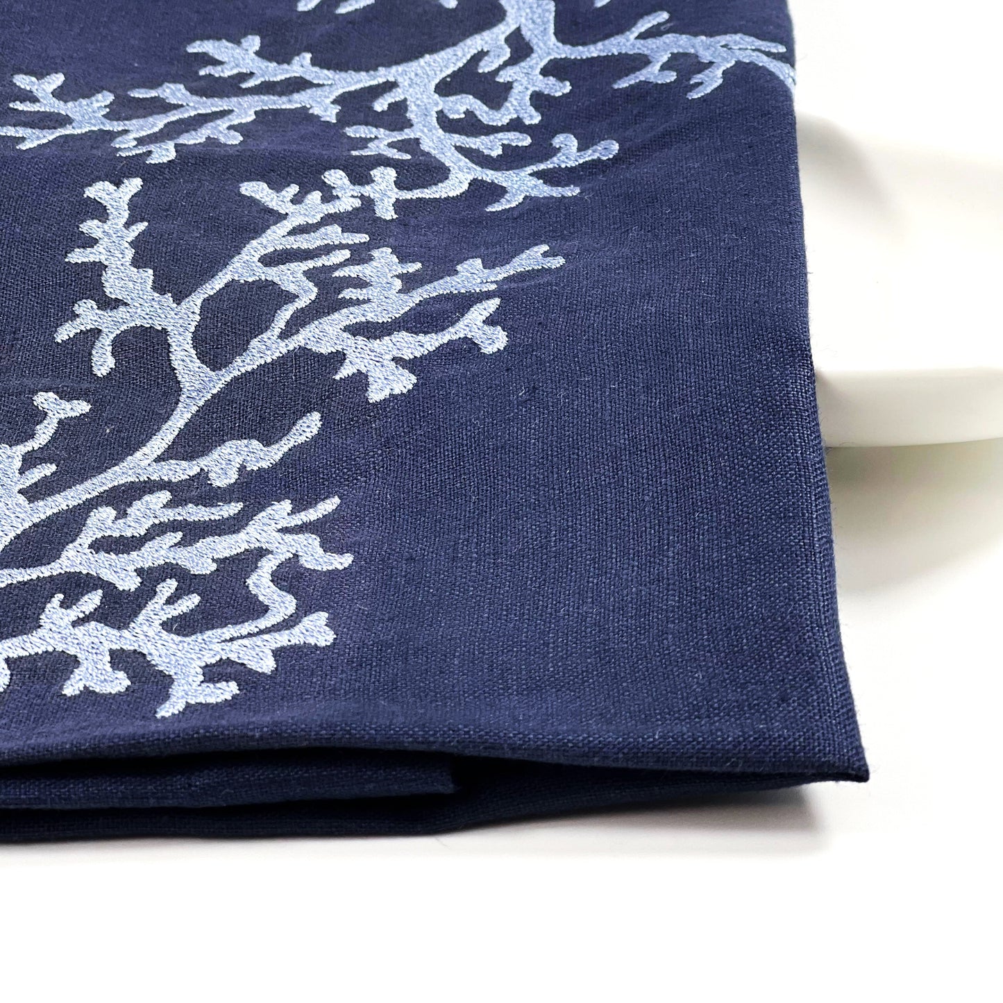 CORAL NAVY-LIGHT BLUE LINEN TRAY LINER