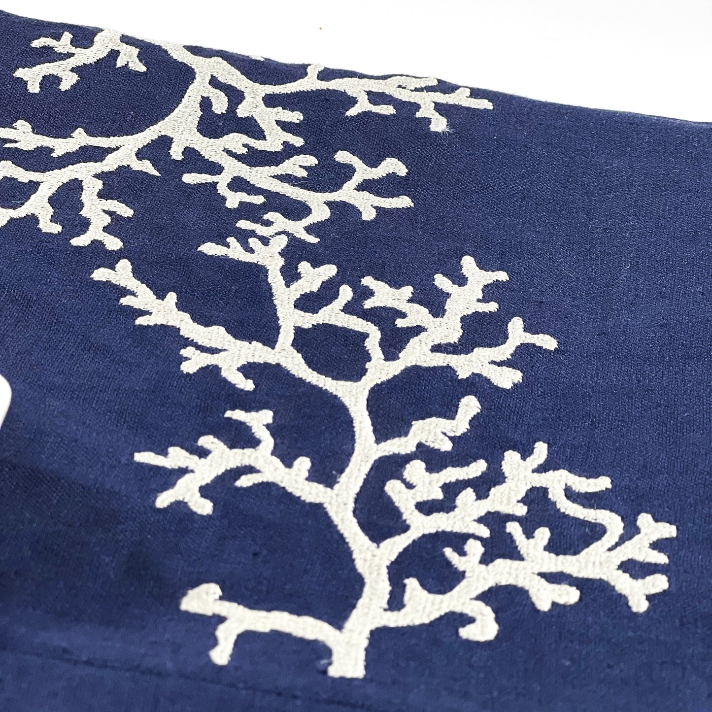 CORAL NAVY-LIGHT BEIGE LINEN TRAY LINER