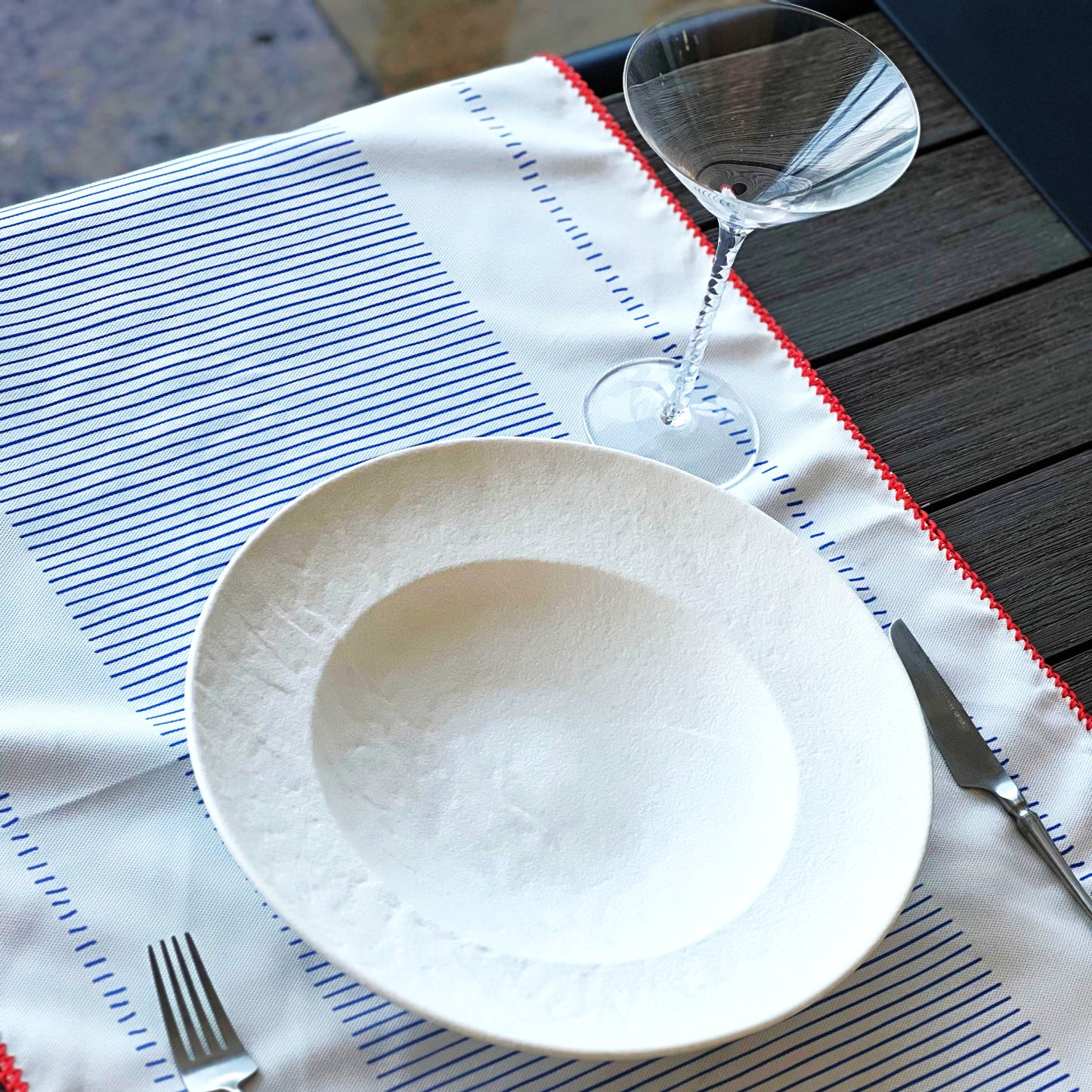 MARIN TABLE RUNNER BLUE 60X150CM