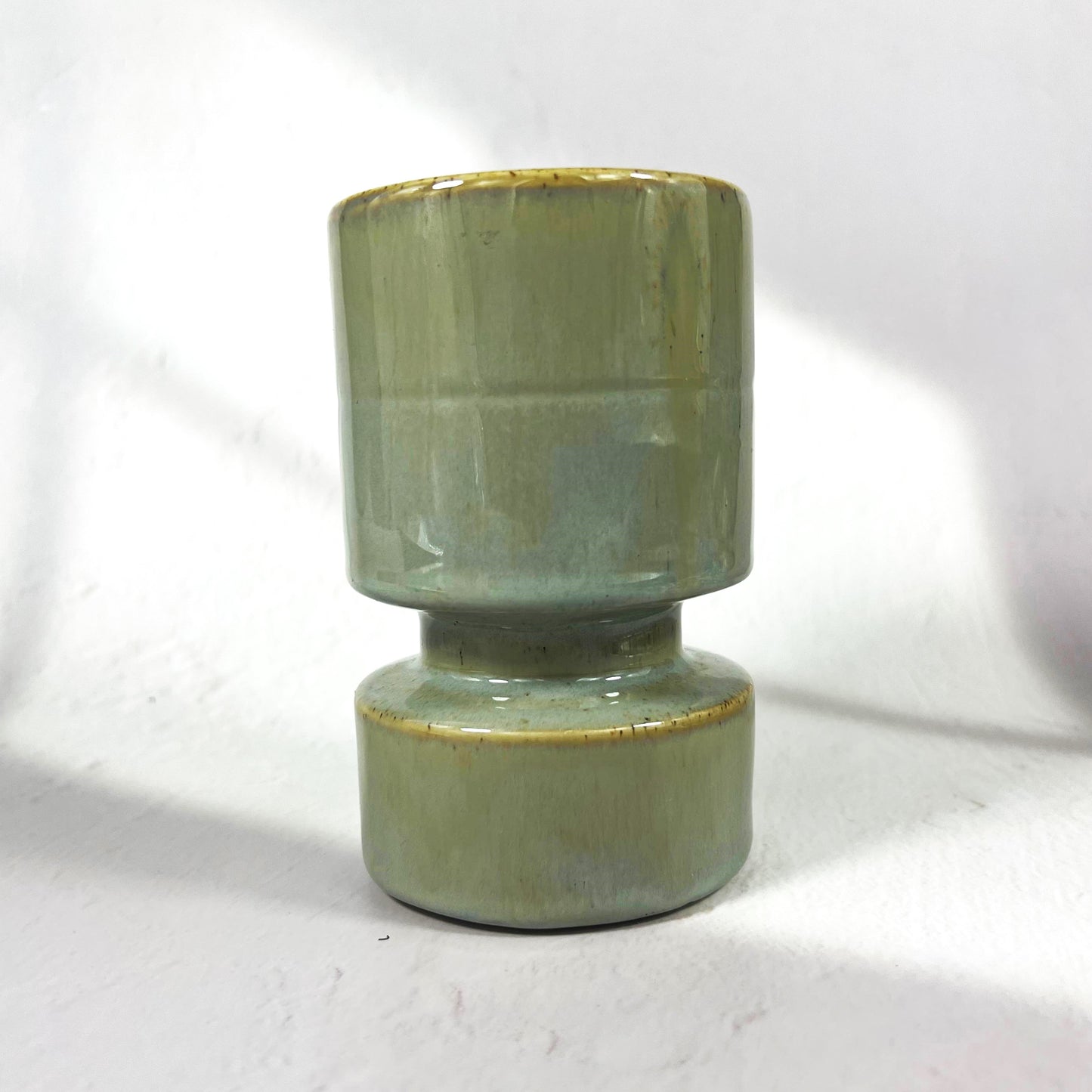 CHRISTA CANDLE HOLDER GREEN 14CM