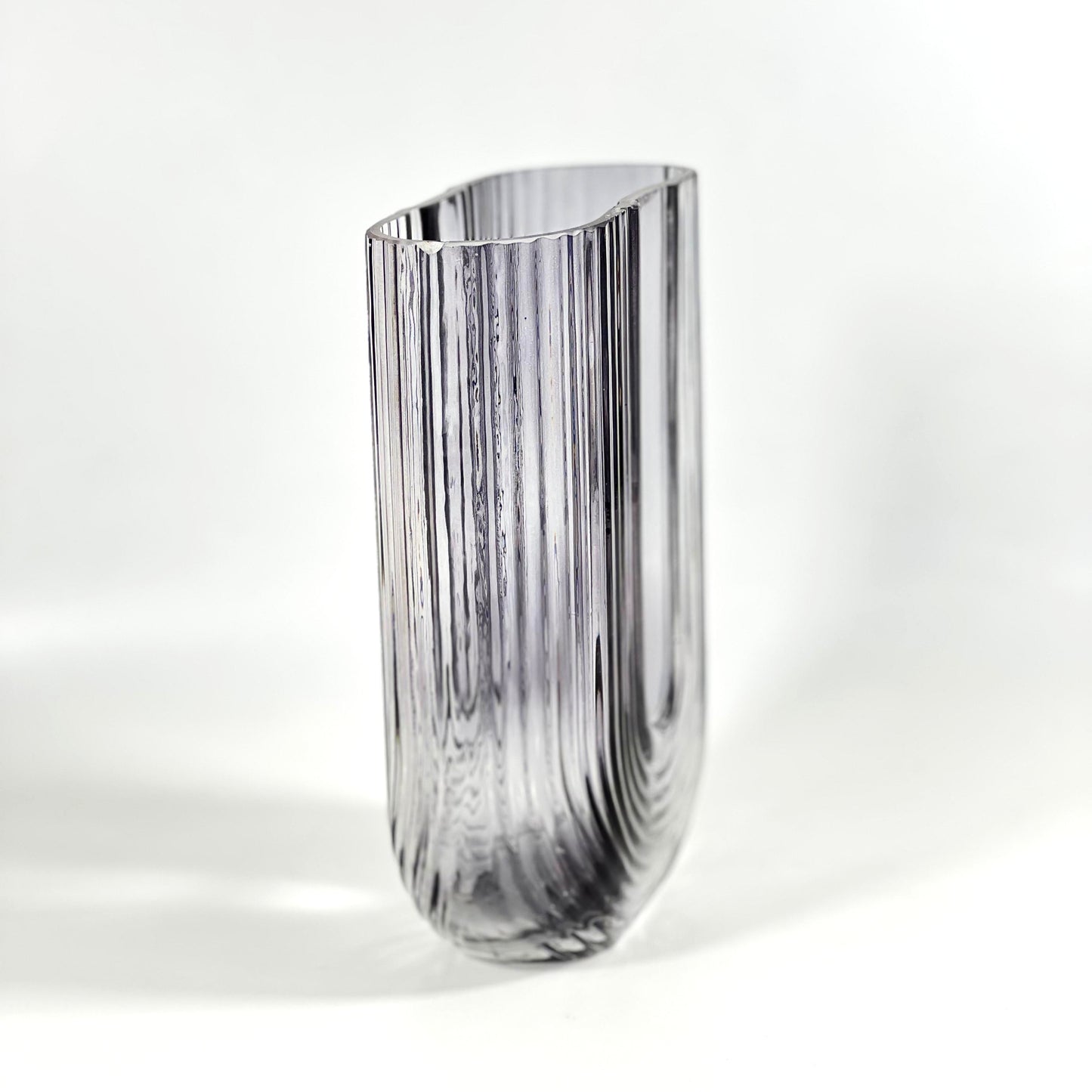 NORDIC GREY GLASS VASE 18.5cm*13cm