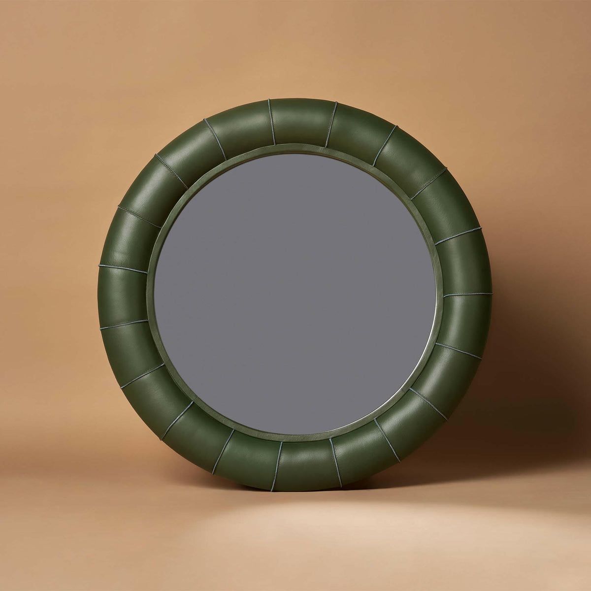 LEATHER GREEN MIRROR