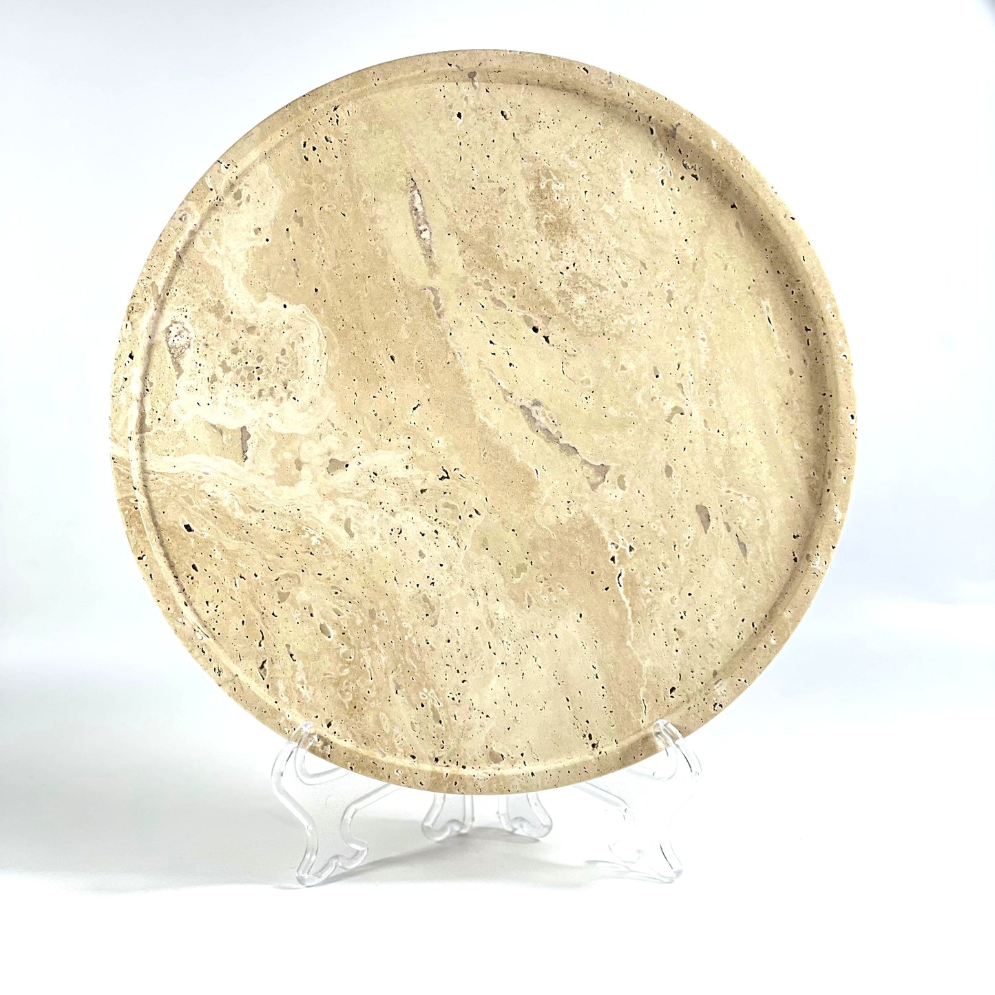 MARBLE ROUND TRAY 28CM