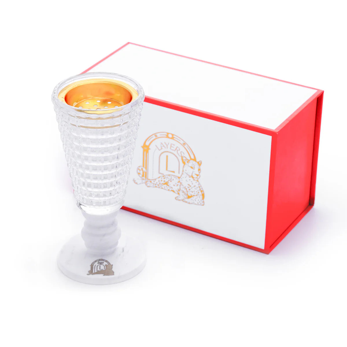 GLASSY WHITE VOLAKAS INSCENCE BURNER