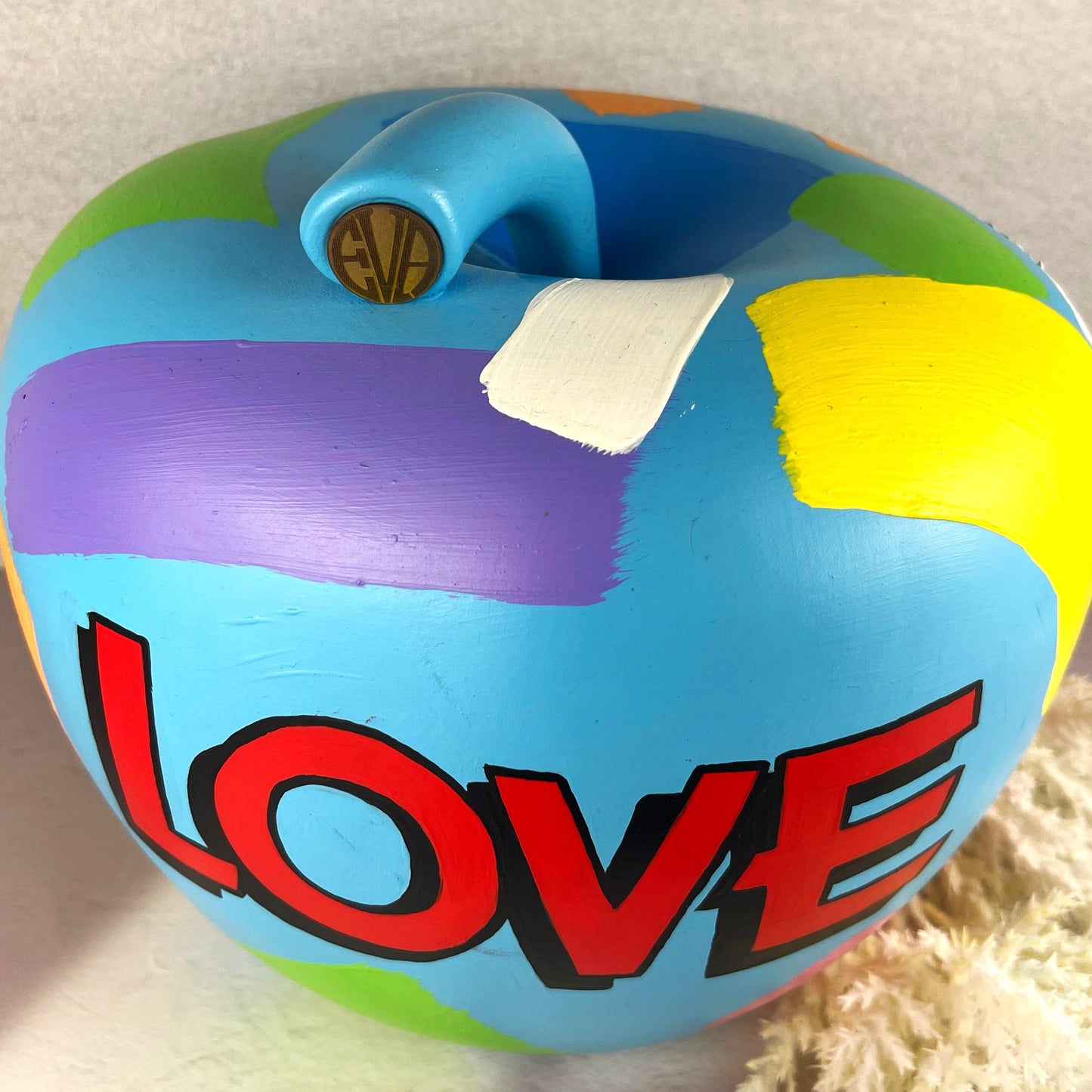 EVA/POP-ART TOSH - APPLE SHAPED MONEYBOX BIG