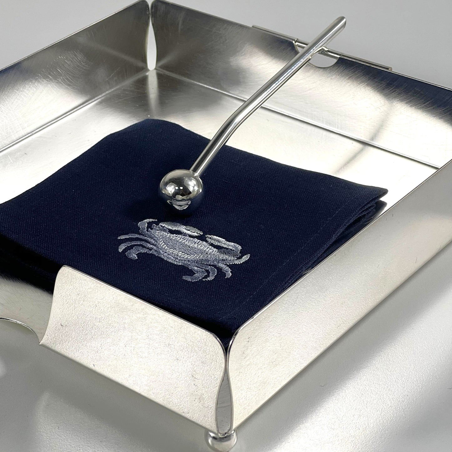 LARGE NAPKIN TRAY SILVER