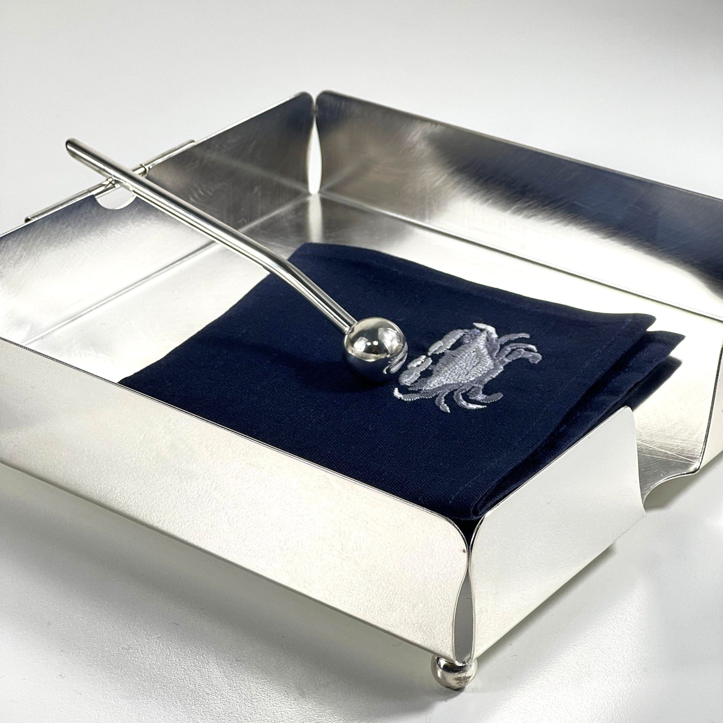 LARGE NAPKIN TRAY SILVER