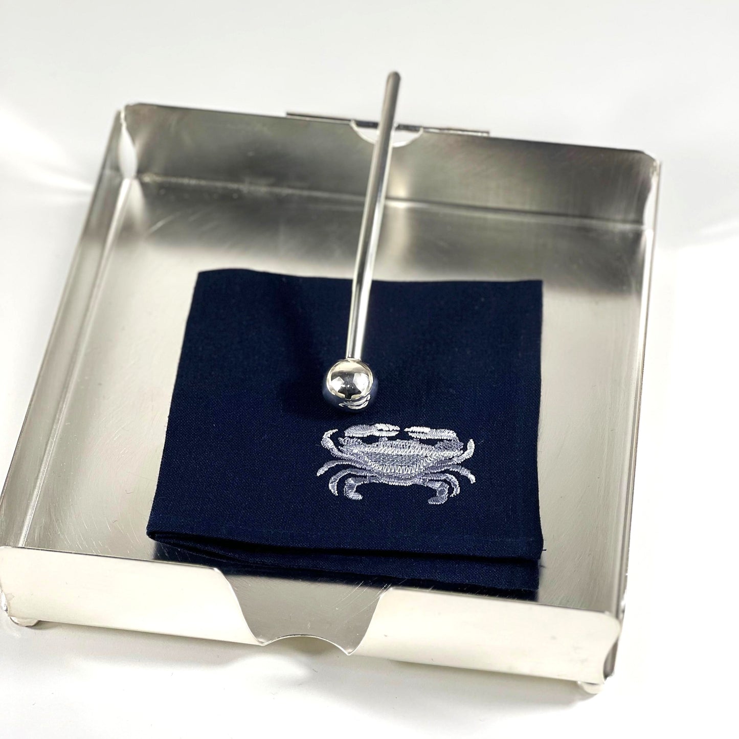MEDIUM NAPKIN TRAY SILVER