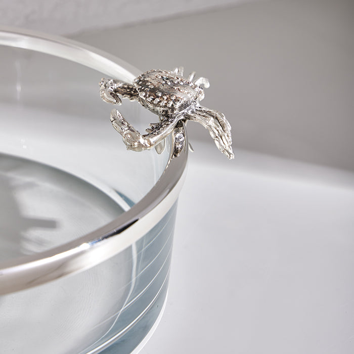 SILVER CRAB CLIP