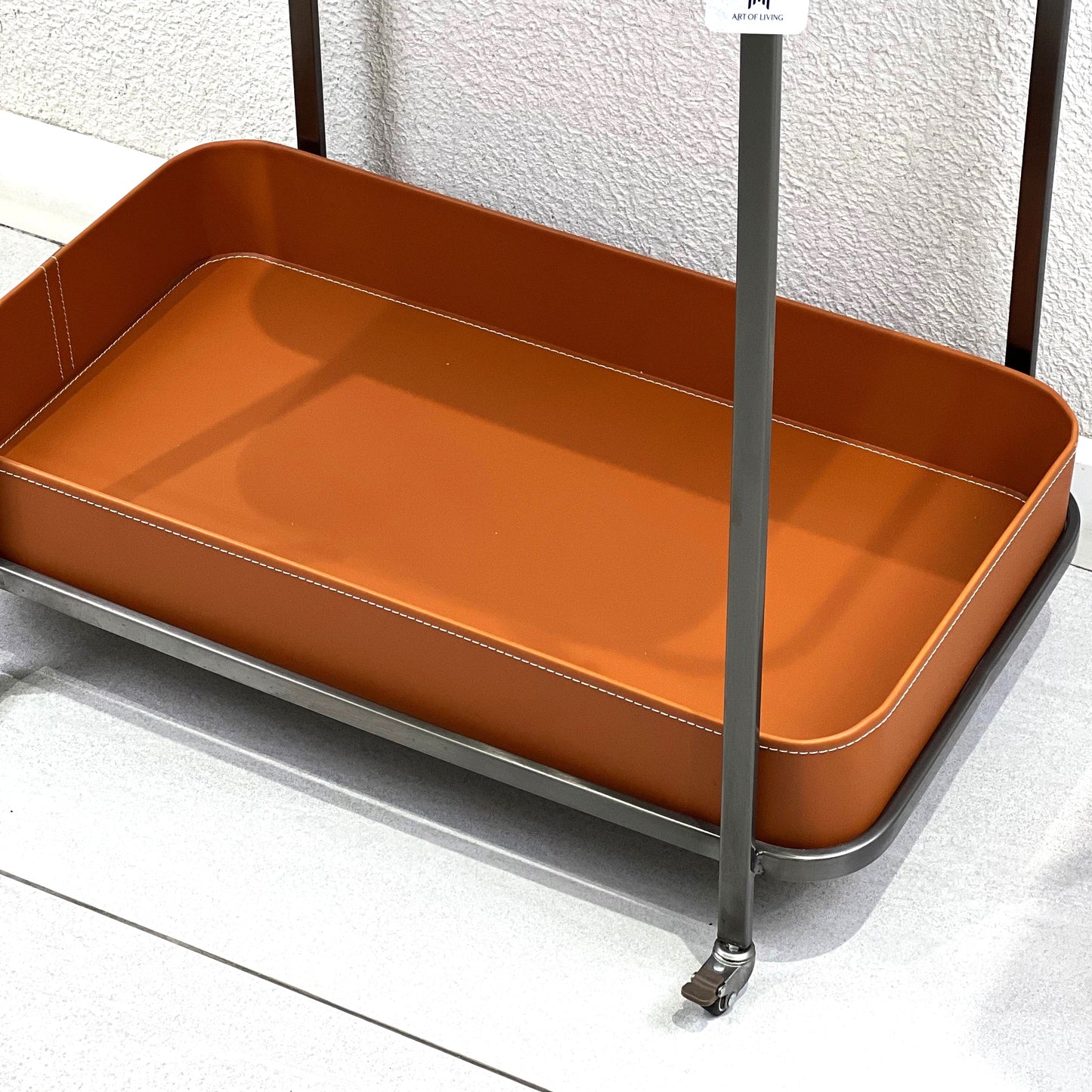 ORANGE TROLLY TABLE