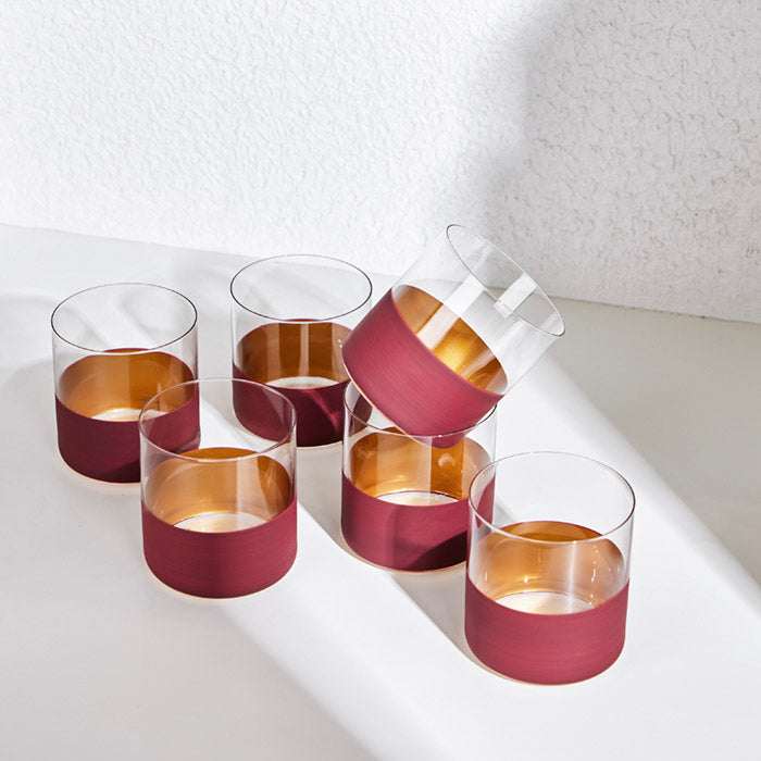 WHISKY GLASS - REDElevate your drinking experience with our Whisky Glass in Red, the perfect blend of elegance and functionality. Designed with a modern aesthetic, this glass featuresGlass