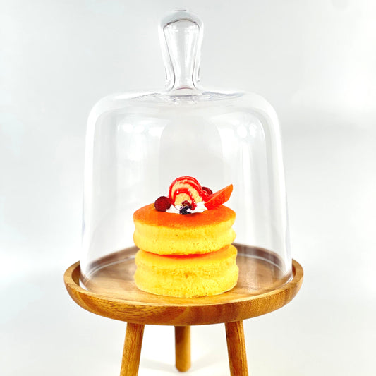 TRIO FANUS CAKE STAND WOODEN SERVING