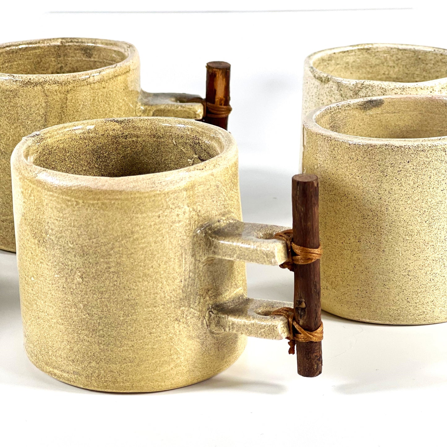 CERAMIC TEA/COFFE SET (4 PCS CUP/1 TRAY/1 POT)SET OF 6