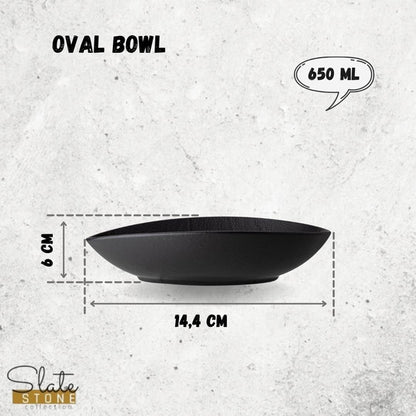 OVAL BOWL 9.75" X 6.5" X 2.5" | 25 X 16.5 X 6 CM-WL-661120/A