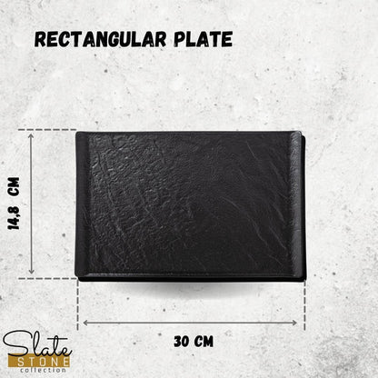 RECTANGULAR PLATE  11.5" X 5.75" | 29.5 X 14.5 CM-WL-661109/A