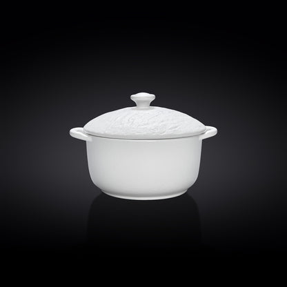 POT WITH LID 7" X 4.25" | 18 X 11 CM 20 FL OZ | 600 WL-661540 A
