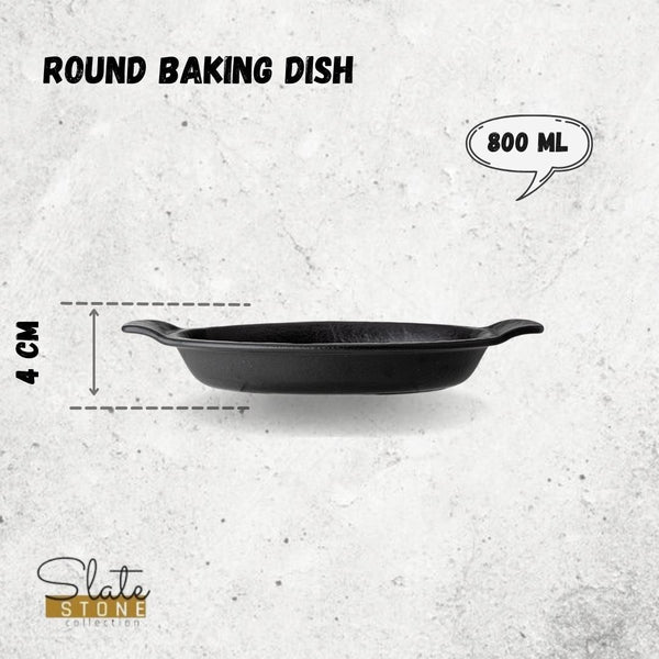 ROUND BAKING DISH  11" X 9" | 28 X 22.5 CM- 800 ML-WL661143/A