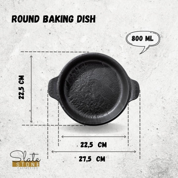 ROUND BAKING DISH  11" X 9" | 28 X 22.5 CM- 800 ML-WL661143/A