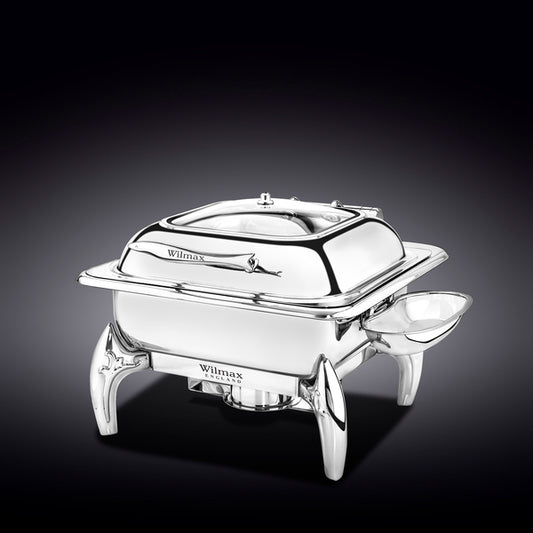 GLASS LID SQUARE CHAFING DISH WITH STAND-WL-559912/AB
